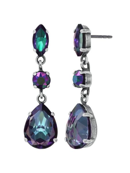 black/violet - Afternoon Tea de Luxe - Konplott earrings